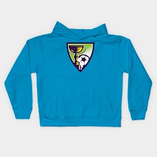 Cup with soccer ball Kids Hoodie